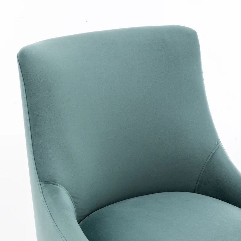 Ensemble de 6 chaises de salle à manger SEYNAR en velours, style moderne et glamour, sans accoudoirs.