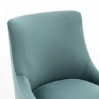 Ensemble de 6 chaises de salle à manger SEYNAR en velours, style moderne et glamour, sans accoudoirs.