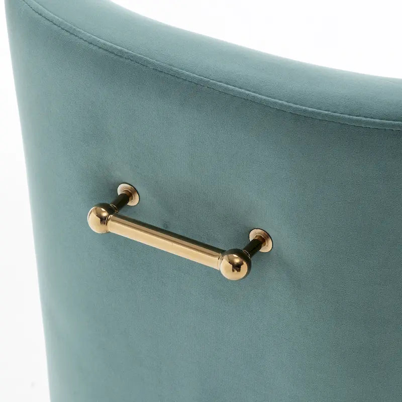 Ensemble de 6 chaises de salle à manger SEYNAR en velours, style moderne et glamour, sans accoudoirs.