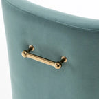 Ensemble de 6 chaises de salle à manger SEYNAR en velours, style moderne et glamour, sans accoudoirs.