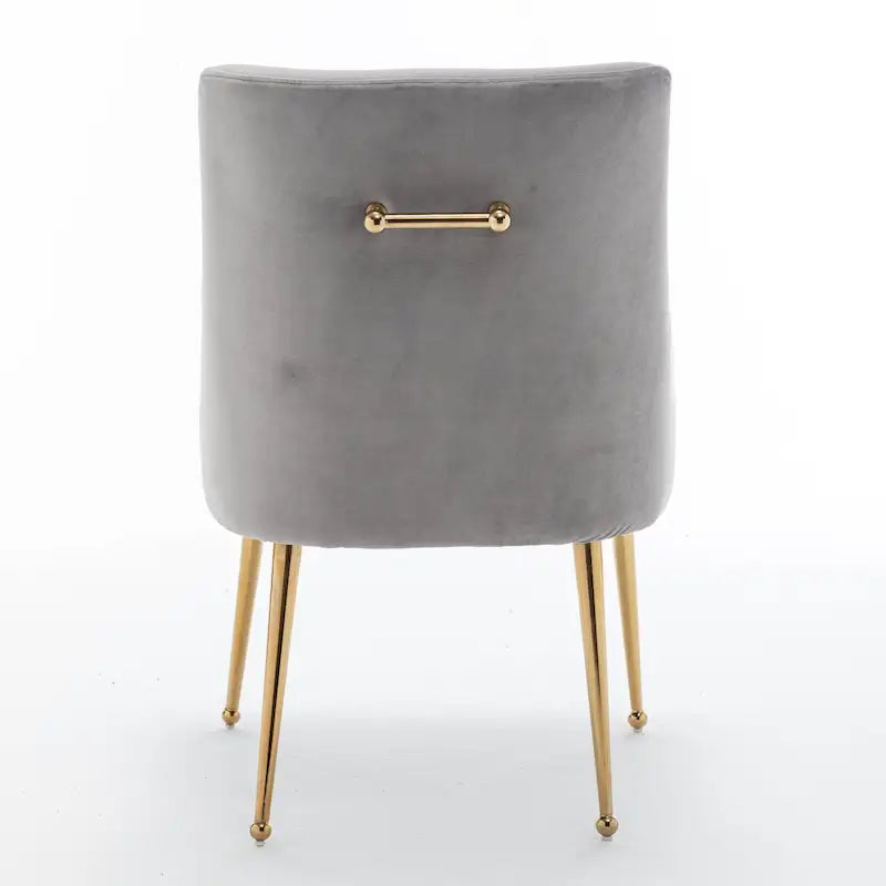 Ensemble de 6 chaises de salle à manger SEYNAR en velours, style moderne et glamour, sans accoudoirs.