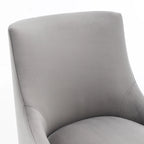 Ensemble de 6 chaises de salle à manger SEYNAR en velours, style moderne et glamour, sans accoudoirs.
