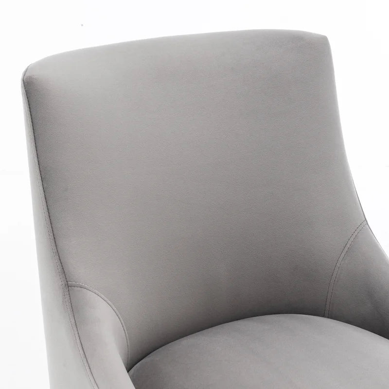 Ensemble de 6 chaises de salle à manger SEYNAR en velours, style moderne et glamour, sans accoudoirs.