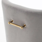 Ensemble de 6 chaises de salle à manger SEYNAR en velours, style moderne et glamour, sans accoudoirs.