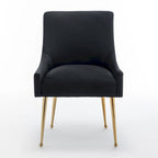 Ensemble de 6 chaises de salle à manger SEYNAR en velours, style moderne et glamour, sans accoudoirs.