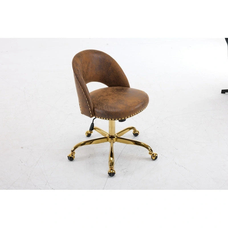 Chaise de bureau en velours, fauteuil pivotant, chaises de bureau modernes et mignonnes en tissu avec roulettes pour le bureau à domicile