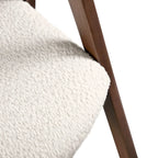 Chaises de salle à manger en bois bouclé style milieu du siècle de Furniture of America Shaw (ensemble de 2)