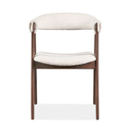 Chaises de salle à manger en bois bouclé style milieu du siècle de Furniture of America Shaw (ensemble de 2)