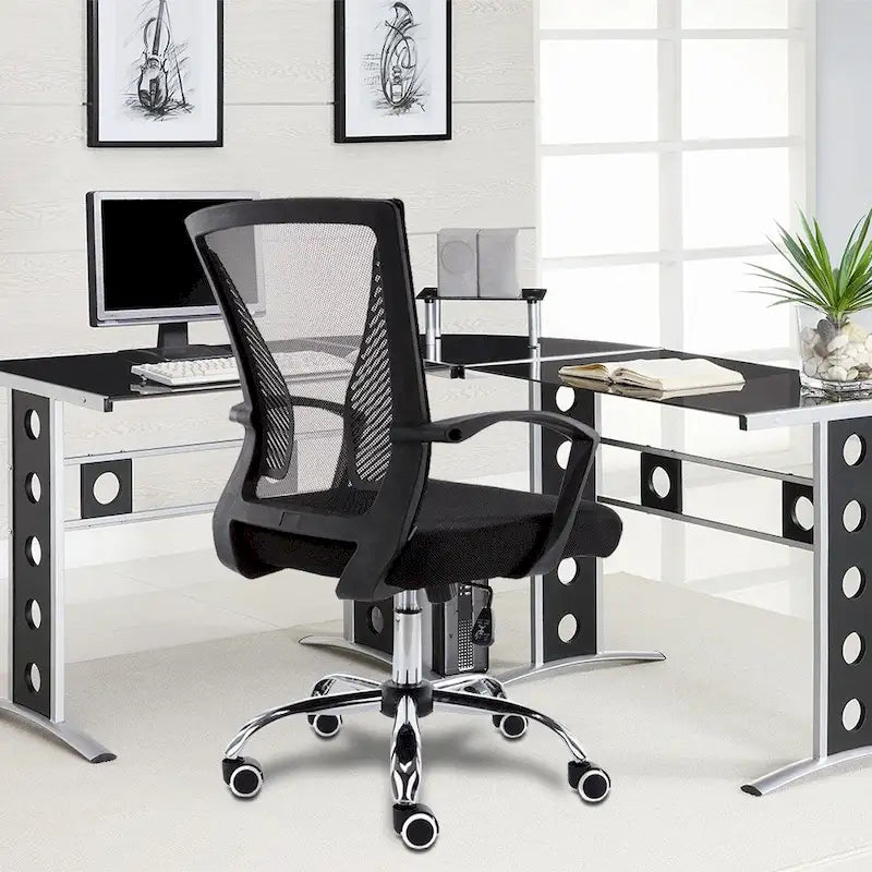 Chaise de bureau à dossier mi-haut Zuna de Modern Home