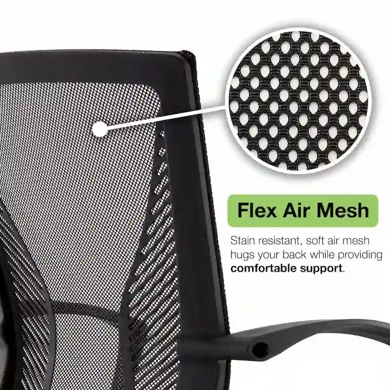 Chaise de bureau à dossier mi-haut Zuna de Modern Home