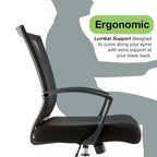 Chaise de bureau à dossier mi-haut Zuna de Modern Home