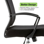 Chaise de bureau à dossier mi-haut Zuna de Modern Home