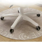 Chaise de bureau rembourrée avec coussin, pivotante à 360°