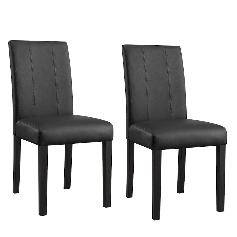 Chaises de salle à manger rembourrées Subrtex (lot de 2) Parsons en similicuir