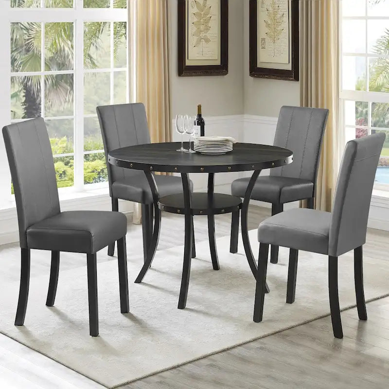 Chaises de salle à manger rembourrées Subrtex (lot de 2) Parsons en similicuir