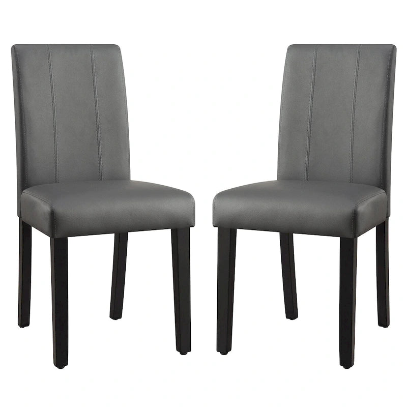 Chaises de salle à manger rembourrées Subrtex (lot de 2) Parsons en similicuir