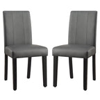 Chaises de salle à manger rembourrées Subrtex (lot de 2) Parsons en similicuir