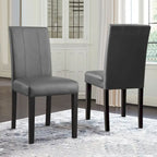 Chaises de salle à manger rembourrées Subrtex (lot de 2) Parsons en similicuir