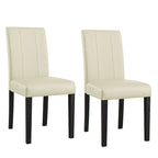 Chaises de salle à manger rembourrées Subrtex (lot de 2) Parsons en similicuir