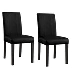 Chaises de salle à manger rembourrées Subrtex (lot de 2) Parsons en similicuir