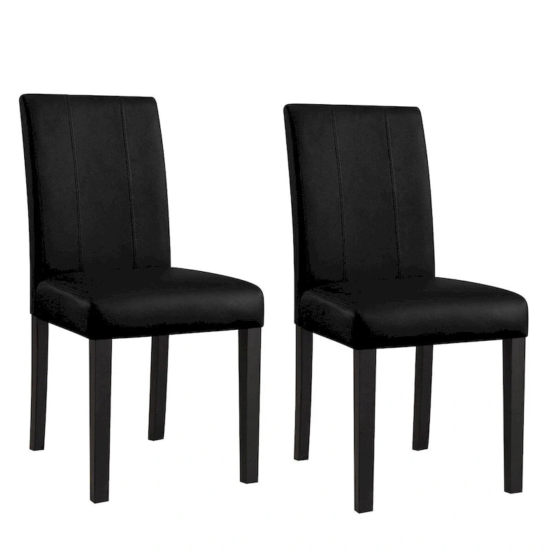 Chaises de salle à manger rembourrées Subrtex (lot de 2) Parsons en similicuir