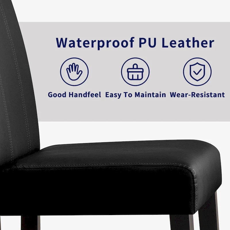 Chaises de salle à manger rembourrées Subrtex (lot de 2) Parsons en similicuir