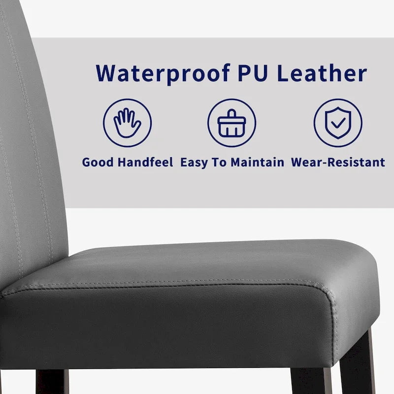 Chaises de salle à manger rembourrées Subrtex (lot de 2) Parsons en similicuir