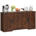 Buffet/meuble-bar Moasis Farmhouse à quatre portes avec rangements pour cuisine et salon