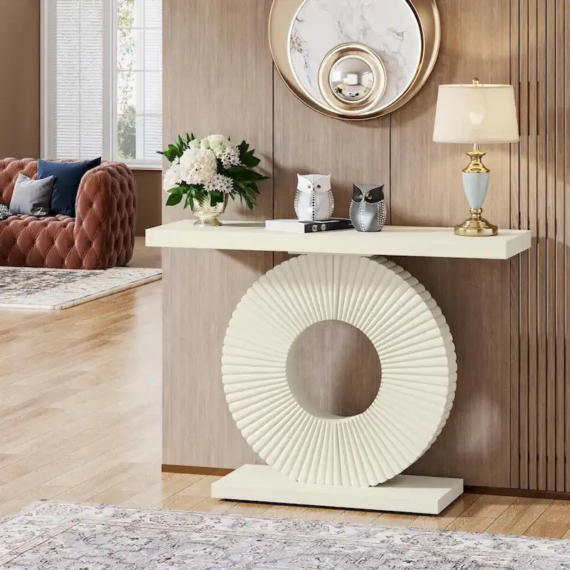 Console moderne de 40 pouces, table d'appoint pour canapé d'entrée ou salon