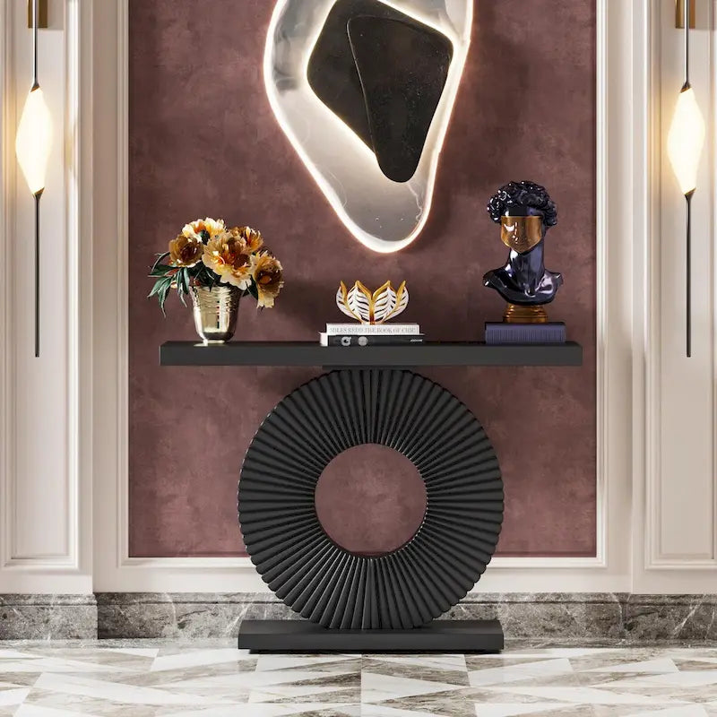 Console moderne de 40 pouces, table d'appoint pour canapé d'entrée ou salon