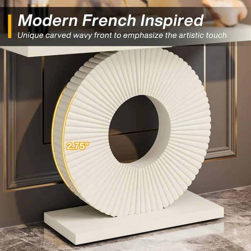 Console moderne de 40 pouces, table d'appoint pour canapé d'entrée ou salon