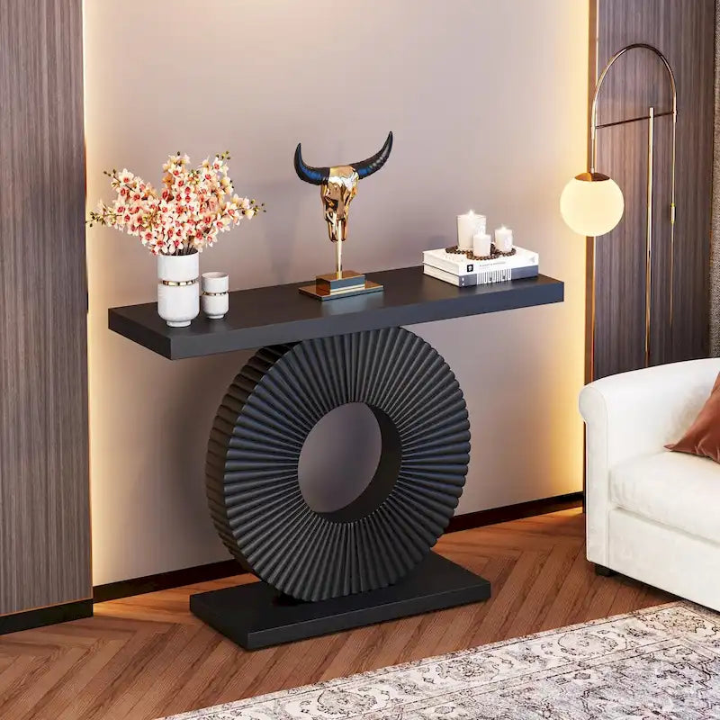 Console moderne de 40 pouces, table d'appoint pour canapé d'entrée ou salon