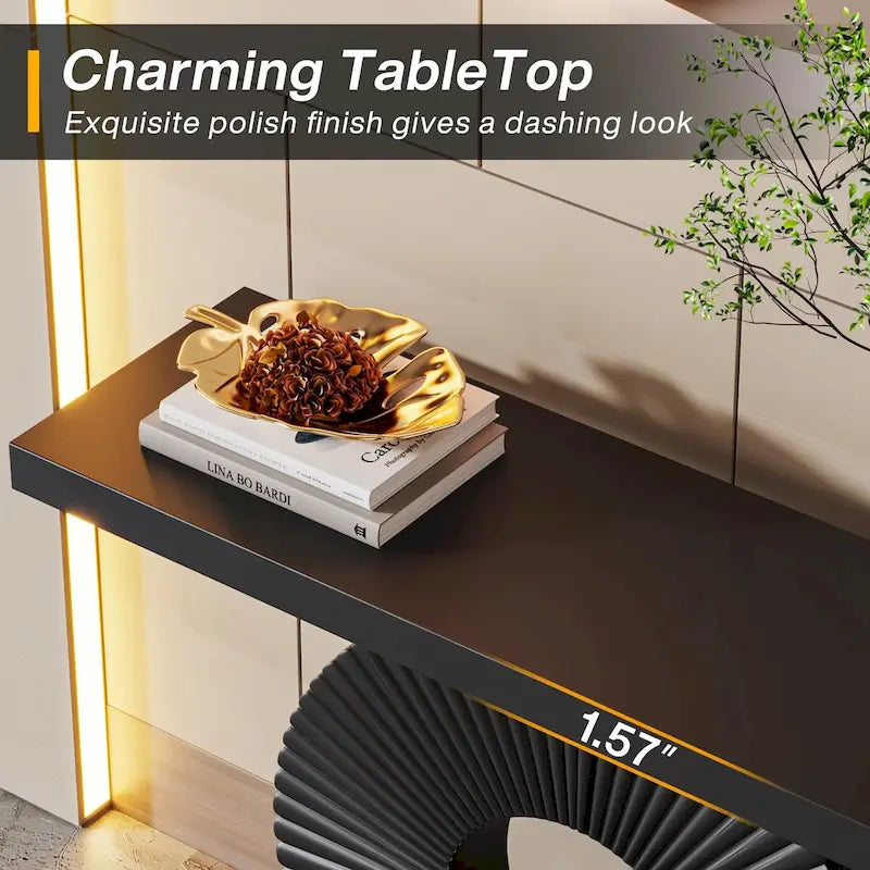 Console moderne de 40 pouces, table d'appoint pour canapé d'entrée ou salon