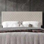 Tête de lit capitonnée en velours de style transitionnel CraftPorch