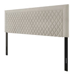 Tête de lit capitonnée en velours de style transitionnel CraftPorch
