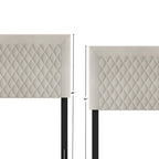 Tête de lit capitonnée en velours de style transitionnel CraftPorch