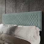 Tête de lit capitonnée en velours de style transitionnel CraftPorch