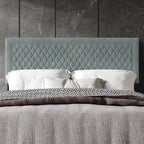Tête de lit capitonnée en velours de style transitionnel CraftPorch