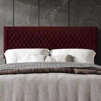 Tête de lit capitonnée en velours de style transitionnel CraftPorch