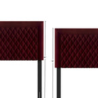 Tête de lit capitonnée en velours de style transitionnel CraftPorch