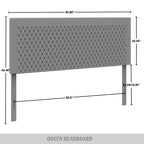Tête de lit capitonnée en velours de style transitionnel CraftPorch