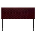 Tête de lit capitonnée en velours de style transitionnel CraftPorch