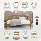 Lit de jour minimaliste en bois CraftPorch