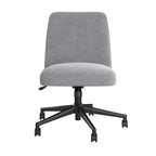 Chaise de bureau sans accoudoirs à dossier mi-haut Bush Furniture Serenity avec roulettes