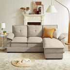 Canapé d'angle en L de 209 cm (82,28 pouces) avec assises nuage pour salon