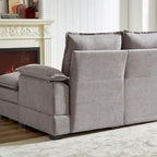 Canapé d'angle en L de 209 cm (82,28 pouces) avec assises nuage pour salon