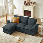 Canapé d'angle en L de 209 cm (82,28 pouces) avec assises nuage pour salon