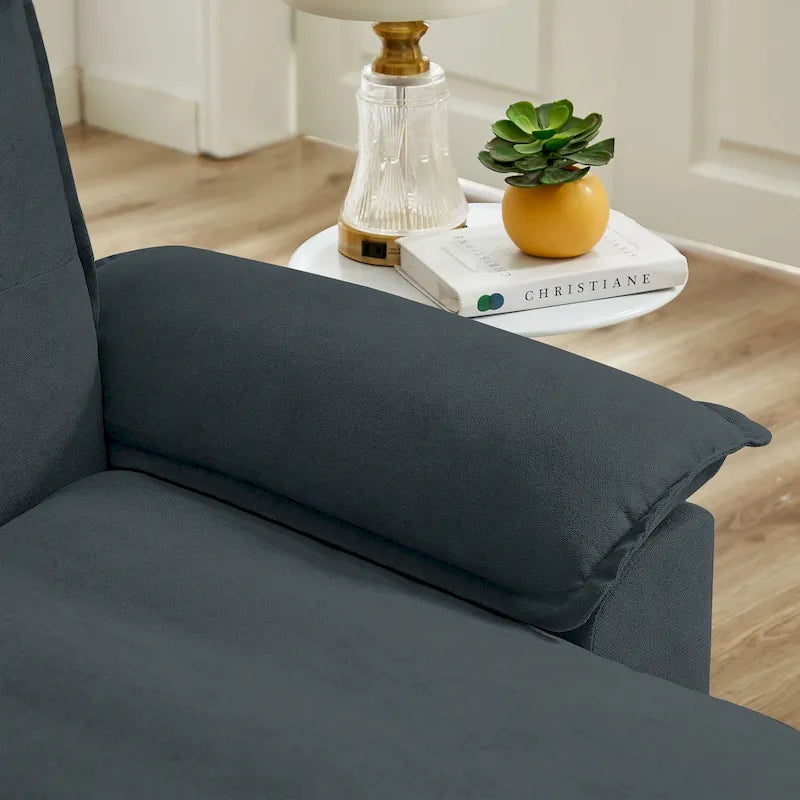 Canapé d'angle en L de 209 cm (82,28 pouces) avec assises nuage pour salon