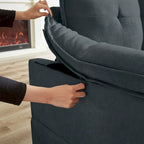 Canapé d'angle en L de 209 cm (82,28 pouces) avec assises nuage pour salon