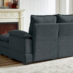 Canapé d'angle en L de 209 cm (82,28 pouces) avec assises nuage pour salon
